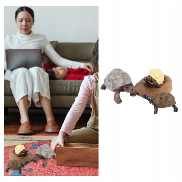 TURTLE LIFE CYCLE FIGURINE SET – DECORATION AND EDUCATIONAL TOY