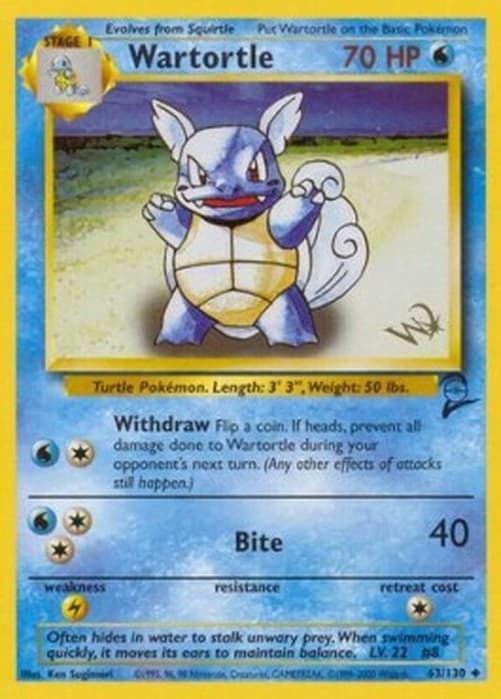 Pokemon TCG Wartortle