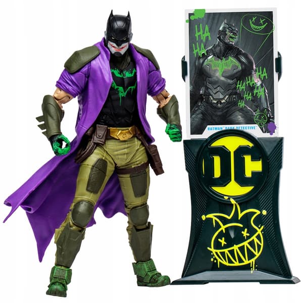 Batman (Dark Detective; Jokerised) figure from the DC Multiverse range
