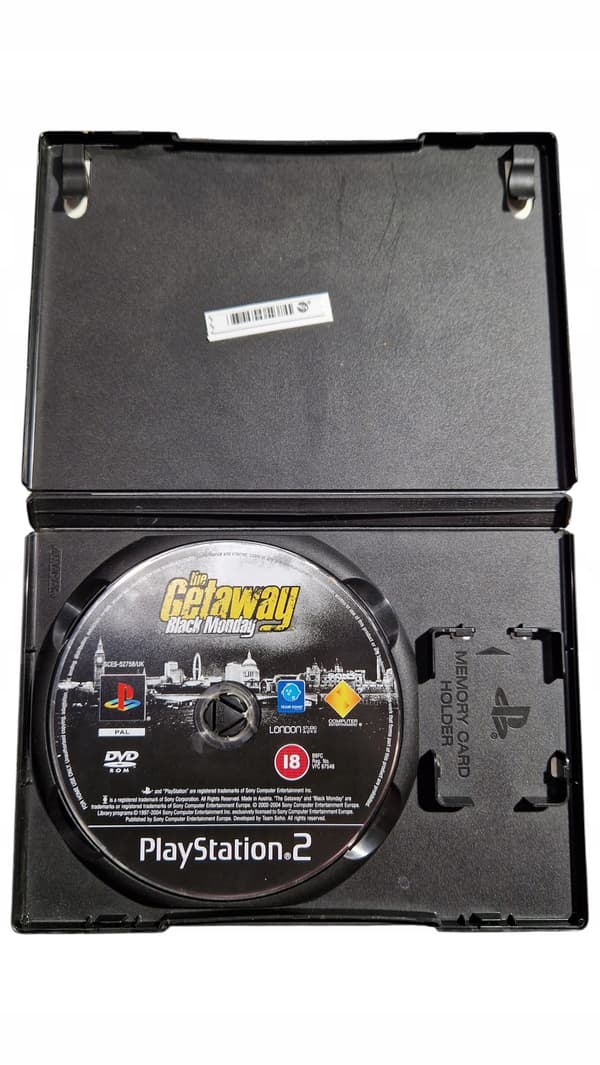 PS2 game The Getaway: Black Monday || English language version