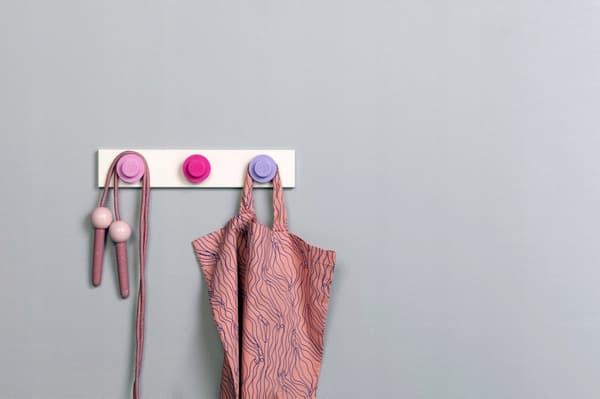 LEGO HANGERS ON A RAIL (GREY, BLACK, LIGHT GREY