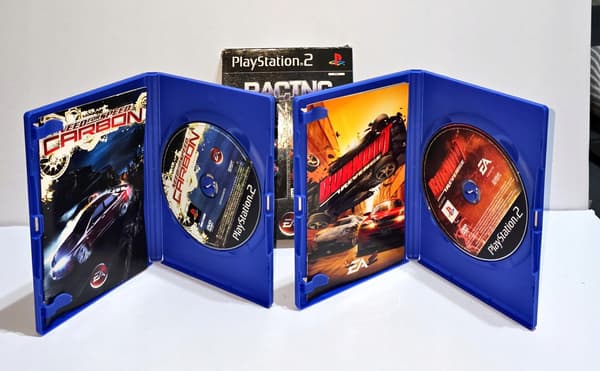 NFS CARBON AND BURNOUT RACING BUNDLE for PlayStation 2 (PS2)