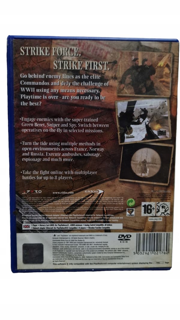 PS2 game Commandos Strike Force || English language version