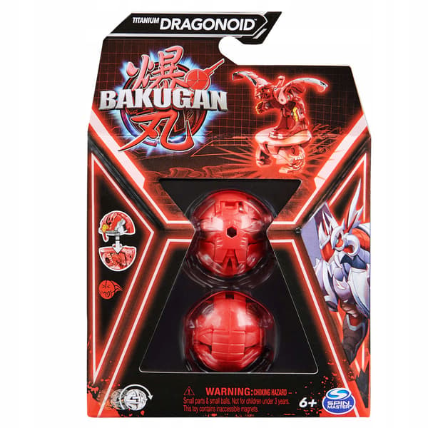 BAKUGAN TITANIUM DRAGONOID FIGURINE BATTLE SPHERE