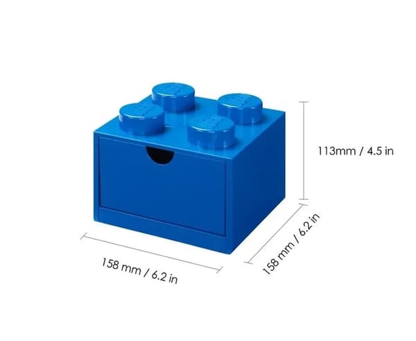 LEGO Classic 40201731 Blue Desk Drawer with Bricks – BOX