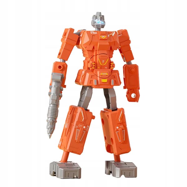 Deformation Robot-shaped pen Desk decoration Unique writing pen Orange