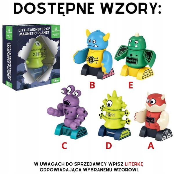 BIRTHDAY GIFT – TOY: Magnetic monster figurines that help with DEVELOPMENT