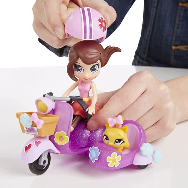 LITTLEST PET SHOP LPS Blythe Scooter Set + Kitten Figure