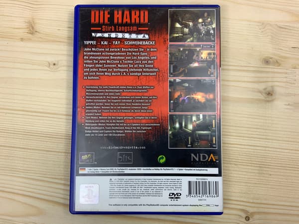 DIE HARD VENDETTA – album, in excellent condition, complete PS2 set