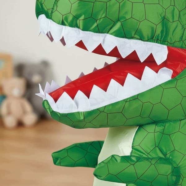 Remote-controlled inflatable dinosaur with automatic inflation – Auto Inflate, brown