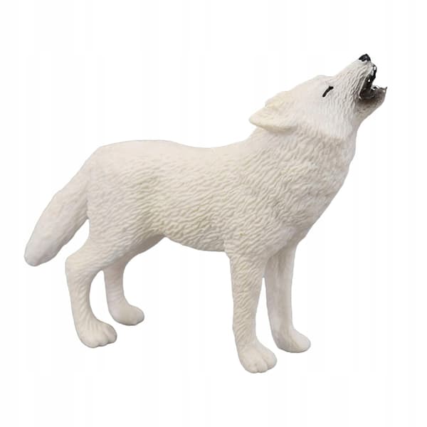 PVC wolf figurines: Forest creatures, BPA-free, Zoo, Learning about the Arctic wolf