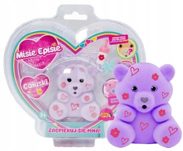 MISIE Episie KISSES Dropsik PURPLE Interactive Epiś Bear EPEE