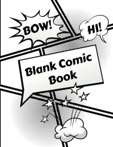 BLANK COMIC BOOK: Draw Comics the Fun Way – Large Print, 8.5 x 11 inches – Draw
