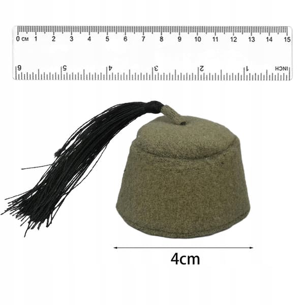 1/6 Scale Feith Cap Model Green Miniature 1/6 Scale Men’s Figure Hat Action Figure