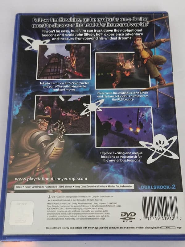 PS2 TREASURE PLANET DISNEY GAME FOR PLAYSTATION