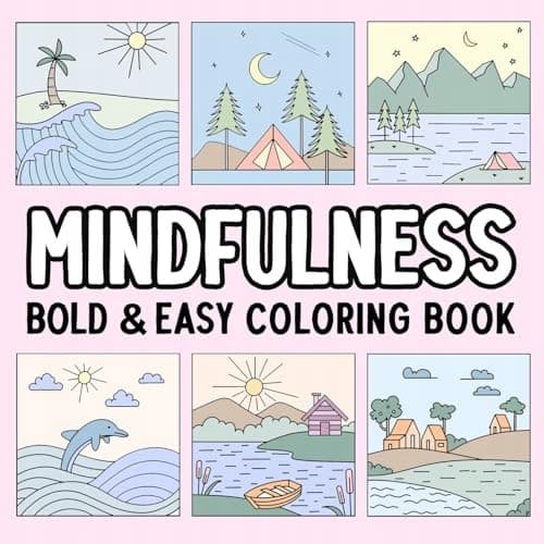Mindfulness: Bold and Easy Colouring Book – Hue Colouring