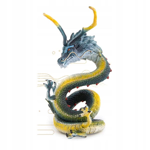 Realistic flying dragon figurine Action figurines Desk decorations Blue