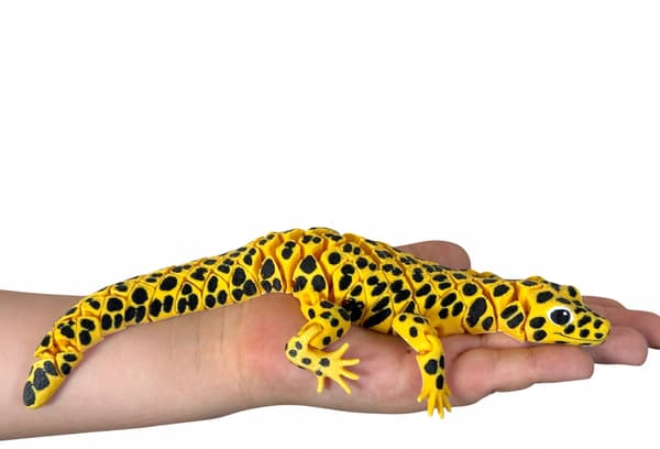 3D Leopard Gecko – a realistic segmented figurine, terrarium decoration