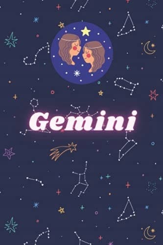 Notebook: Cute Gemini Zodiac Sign Notebook – Blank, Lined, featuring the Gemini Zodiac S