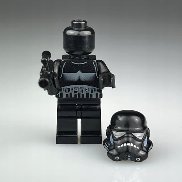 Lego Star Wars sw0166a Imperial Shadow Trooper Short Back Line + Blaster