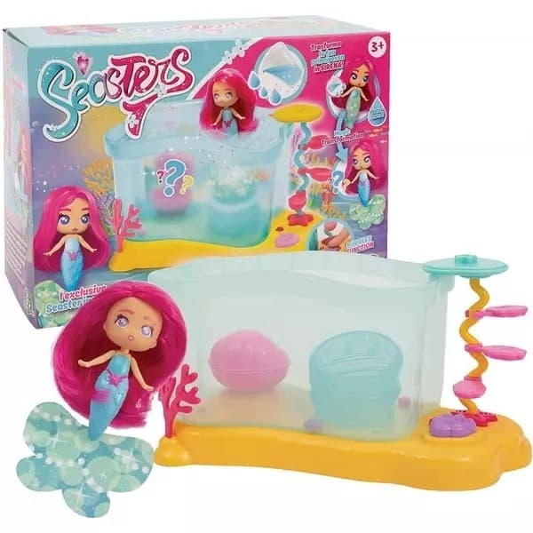 Seasters: Surprise toy set featuring a mermaid’s aquarium with bubbles