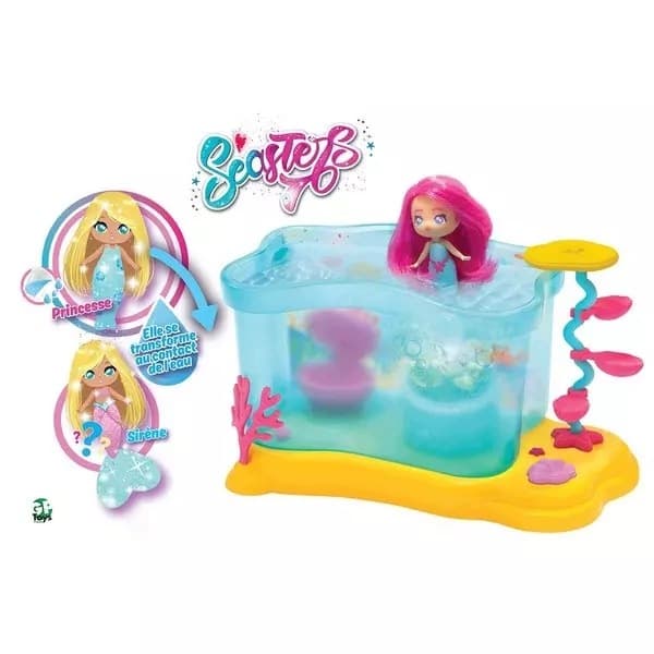 Seasters: Surprise toy set featuring a mermaid’s aquarium with bubbles