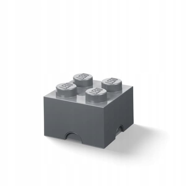LEGO Classic 40031754 LEGO Brick 4 Container – Dark Grey