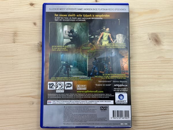 TOM CLANCY'S SPLINTER CELL: PANDORA TOMORROW – game disc in very good condition, instruction manual, PS2