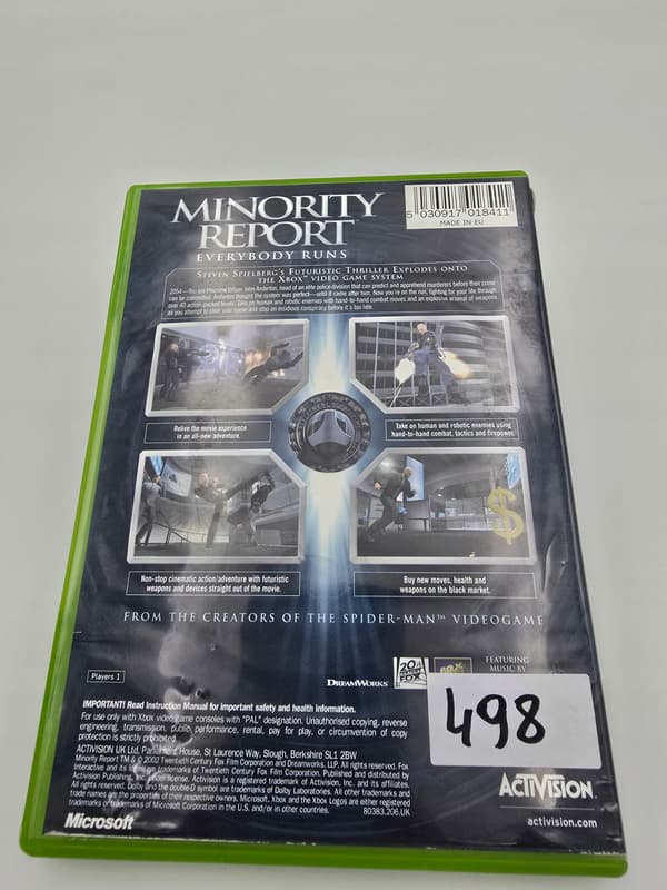 XBOX MINORITY REPORT EVERYBODY RUNS