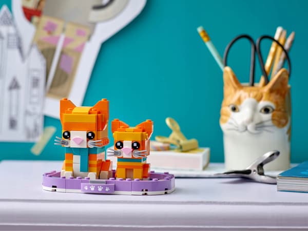LEGO 40480 BrickHeadz Tabby Red Cat