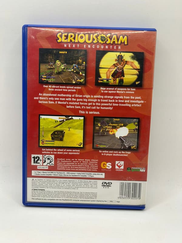 SERIOUS SAM NEXT ENCOUNTER 3XA PS2 PlayStation 2 (PS2) boxed
