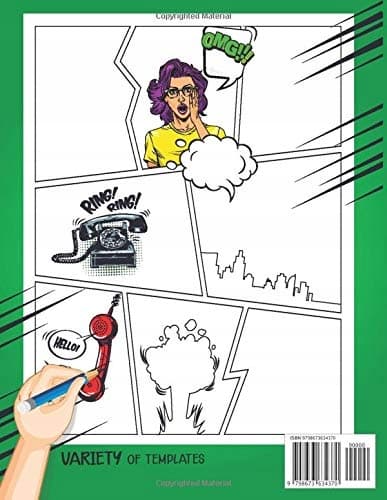 Blank Comic Book: Draw your own comics using a variety of templates