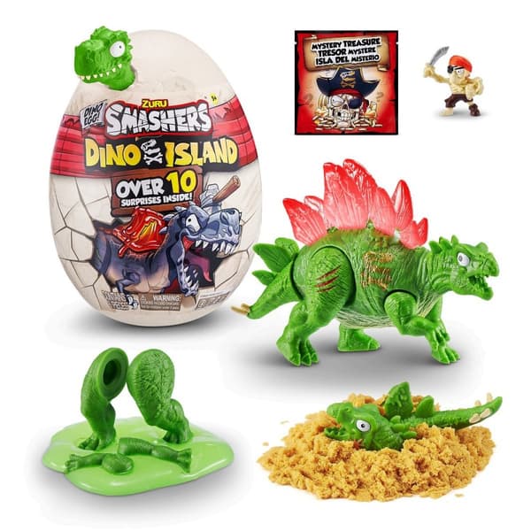 ZURU Smashers Dino Island Dinosaur Egg Set, 10 pieces