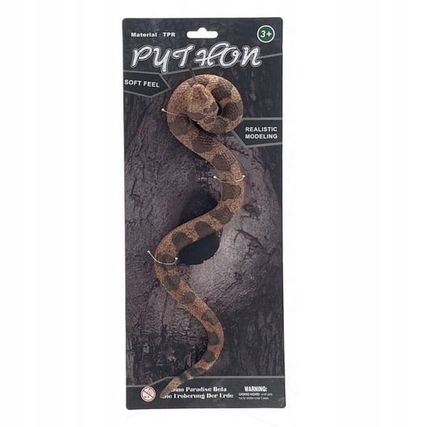 Wiky 17 cm soft rubber python toy animal figurine