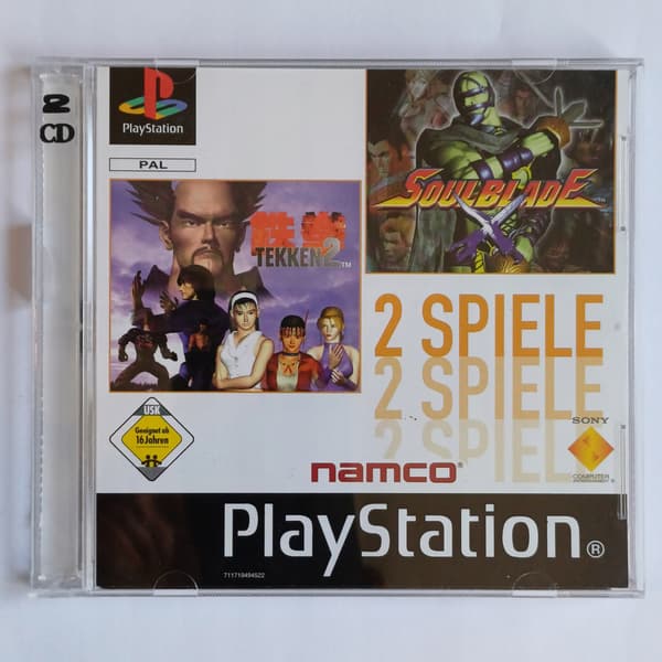 Tekken 2 + Soulblade, PlayStation, PS1, note: description