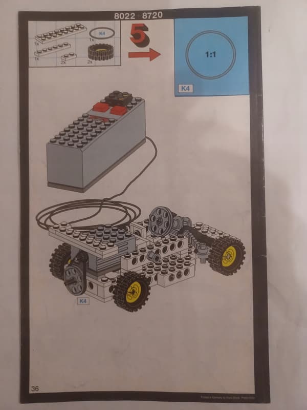 Lego Technic instruction booklet set (9 pieces)