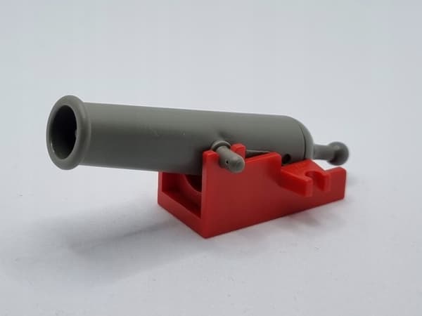 LEGO 1492 Cannon – DARK GREY MATT + Base x110c01 2527