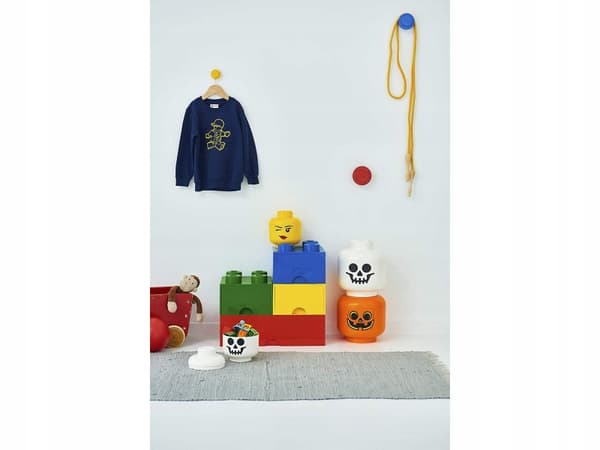 LEGO Box 40311729 Small Head Container – Pumpkin S