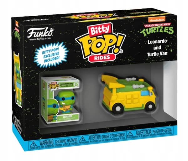 Funko Bitty Pop! - Ride: TMNT - Leonardo and the Turtle Van (Miniature) - 05