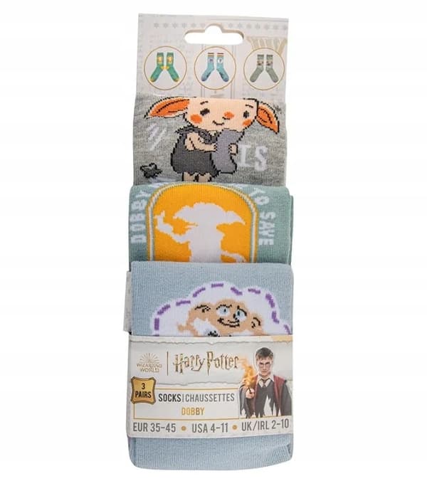 Classic Sock Set – Dobby, 3 pairs, Harry Potter