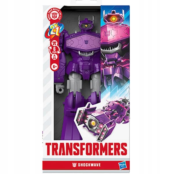 Transformers: Authentic Shockwave robot figure from the Titan Changer series...