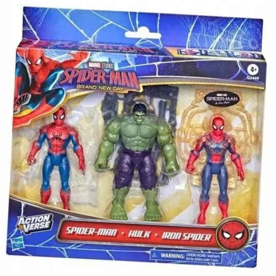 Hasbro Spider-Man Actionverse Figures 3-pack