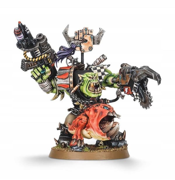 Warhammer 40,000: ORKS – Ork Warboss with Attack Squig