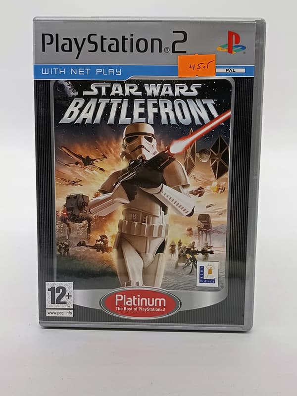 STAR WARS BATTLEFRONT game for Sony PlayStation 2 (PS2)