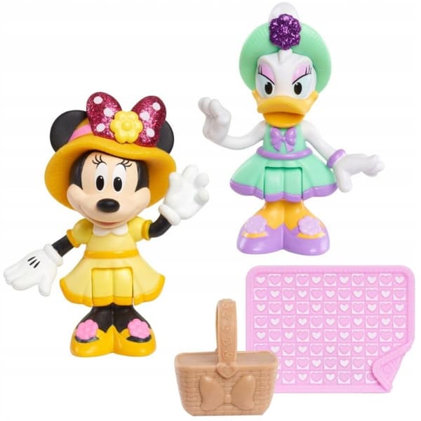 Minnie Mouse and Daisy Duck Set 1 + Accessories (wearing a hat)