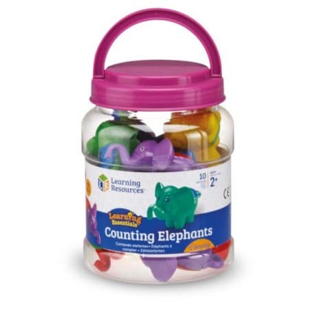 Elephants, learning aids for counting and colours, LEARNING RESOURCES
