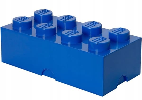 LEGO BRICK STORAGE CONTAINER, 8-BOX SET, LARGE BRICK, 50 CM, BLUE SORTING BOX