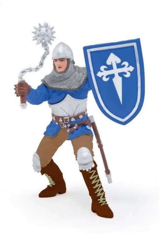 A knight with a mace
