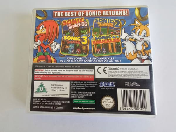 Sonic Classic Collection for Nintendo DS