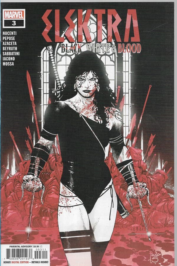 Marvel Elektra: Black, White & Blood Comic 1–4/2022 (in English)